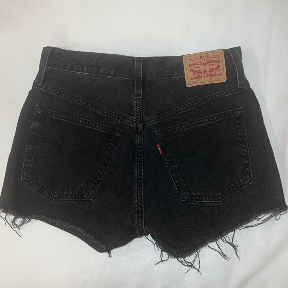 Black Levi 501 shorts